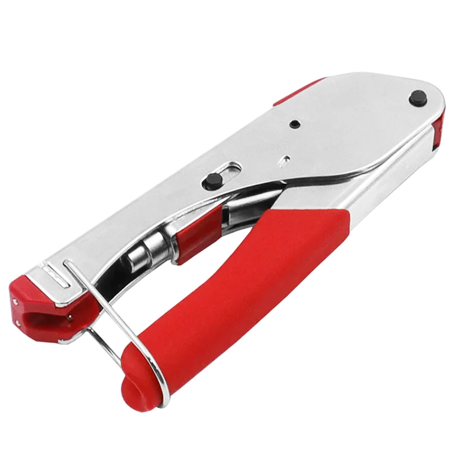Greluma 1 Pz Pinza crimpatrice per cavi coassiali RG59/RG6 tipo F, pinza spelafili per compressione coassiale