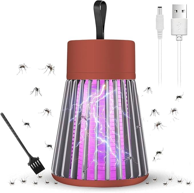 Plug-in Mosquito Trap Lamp | LED Electronic Mosquito Repellent with Theory Screen Protector | USB Powered Insect Trap for Home Use-image-30