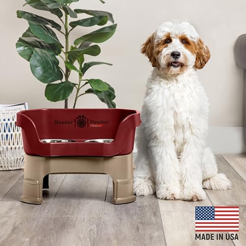 image for Neater Pet Brands Neater Feeder Deluxe Mess Proof Dog Bowls Elevated M