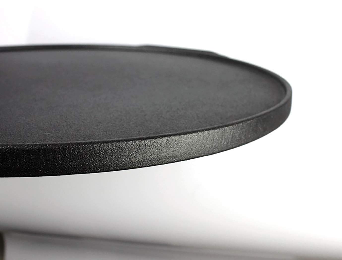 Rejilla de hierro fundido de doble cara para hornear parrilla de hierro fundido y parrilla Combo. Rejilla reversible de 41 cm con asas de fácil agarre