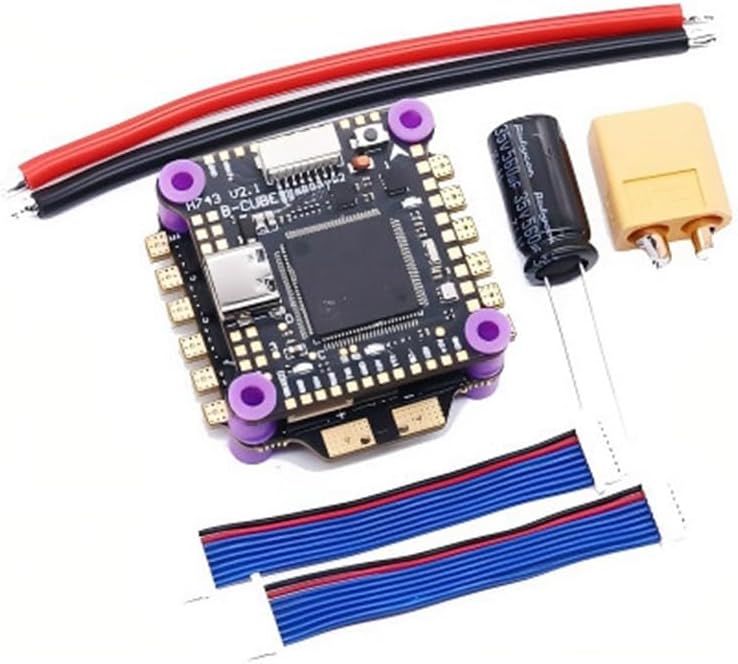 H743 FC＆ESC FPVスタック 60A 4-IN-1 ESC 3-6S デュアルBEC 30.5mm X 30.5mm H7