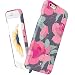 iPhone 6 Plus / 6s Plus case floral, Akna Vintage Obsession Series High Impact Slim Hard Case with Soft Fabric Interior for both iPhone 6 Plus & iPhone 6s plus (5.5")[Elegant Hibiscus](U.S)