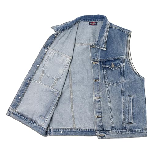 Chalecos vaqueros para hombre bólidos de estilo tejano clásico 2