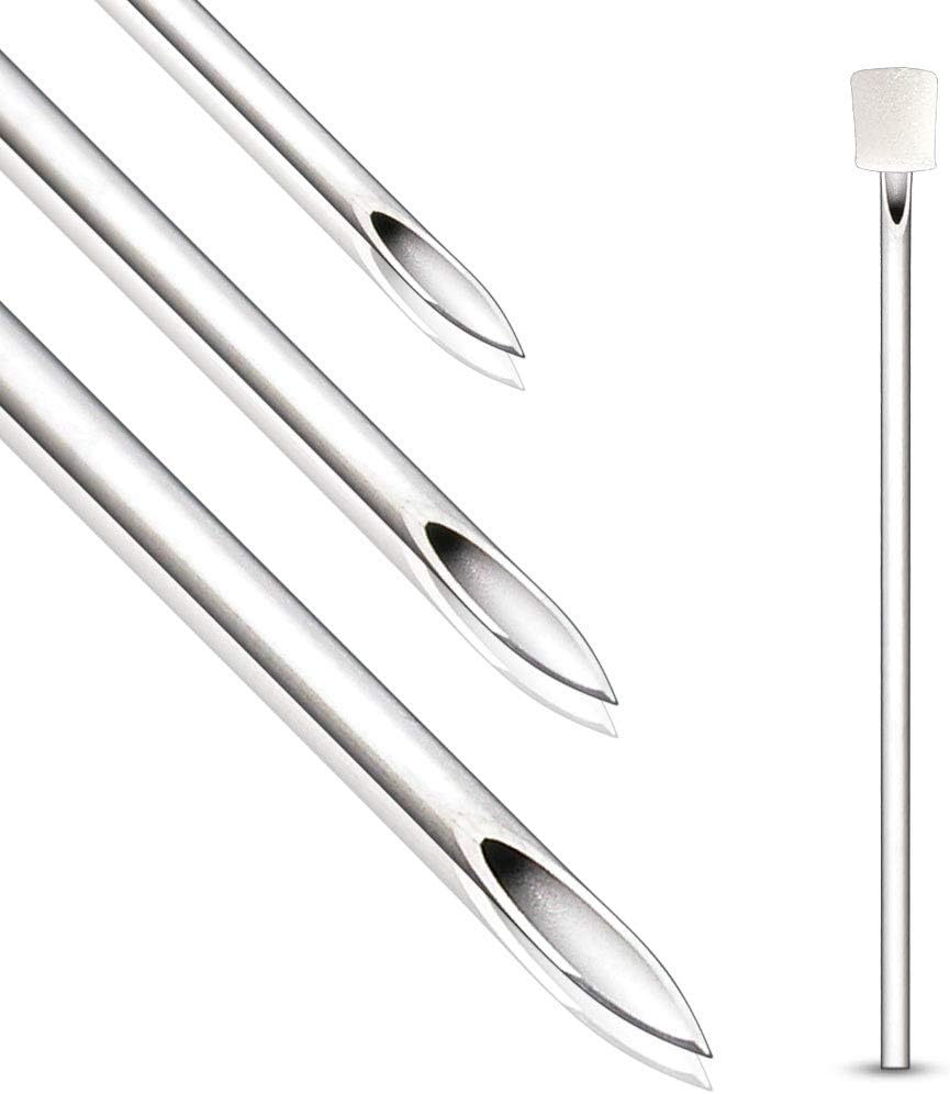 316L Surgical Steel Mixed Size 12G 14G 16G 18G 20G Body Piercing Needles Disposable Sterilized Piercing Needles