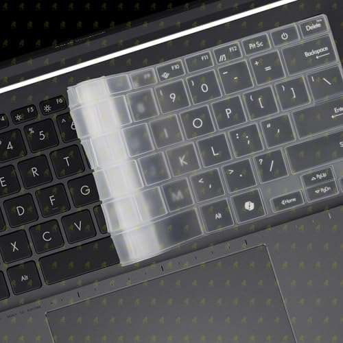 Image of RAYA Silicone Keyboard Cover for ASUS Vivobook S14 Compatible with M3407 /S3407 /M1407 /X1407 /M5406 /S5406 Laptop Models (Silicone Clear)