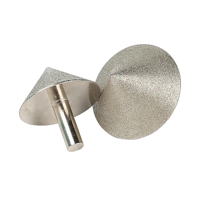 1 Piece Conical Grinding Head 90 Degree Glass Chamfering Tool for Stone Glass Ceramics Chamfering Head Polishing (Grit:240#, 20MMX6MM)