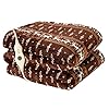 Tefici electric heated blanket throw fast heating technologysoft flannel heating blanket with 3 heat levels 4 hours auto offhome office usebirthday 50 x 60moose pattern  urban country home decor
