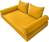 Vista 2 de Style4 AD108 - Juego de 5 fundas de almohada para colchón de exterior con tubo de contraste