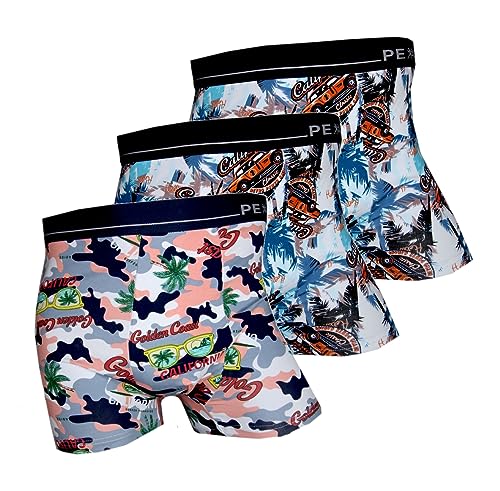 UNDERTØY Herren Graffiti Boxershorts sureprise Color Mix 3er Pack, Größe Large (L), Farbe je 3X Surprise Color Mix