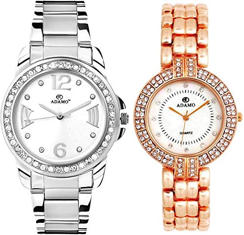 ADAMO Shine Analog Women Combo Wrist Watch 39SM01-77KM01 (B084F241D6) Amazon Price History, Amazon Price Tracker