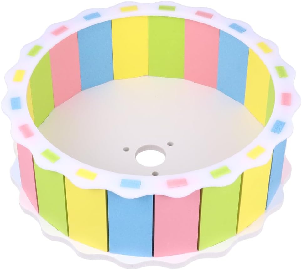 Hamster Exercise Wheel Silent Wooden Running Wheel 14.2Cm for Small Animals Cage Accessories