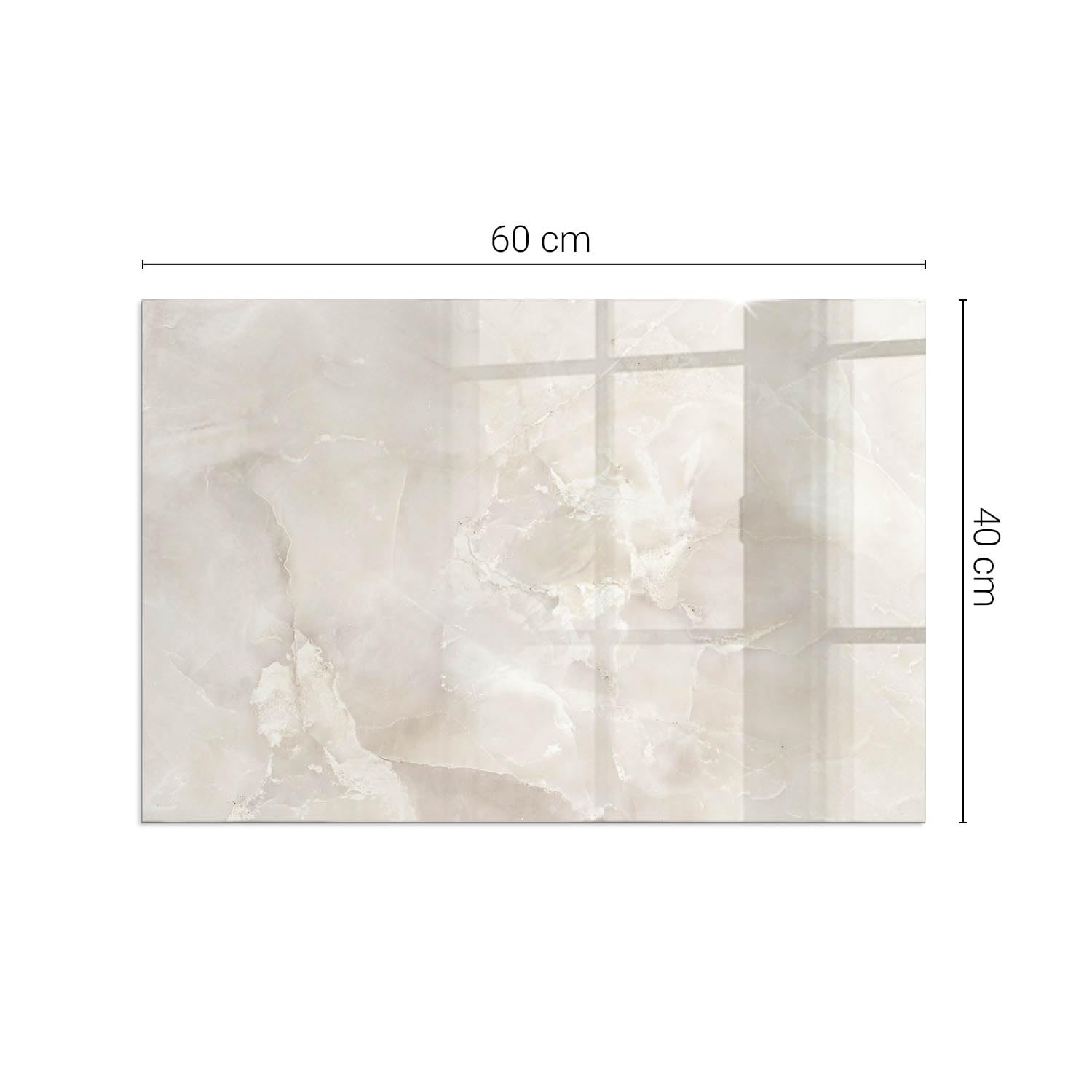 Plaque de Cheminée 60x40 cm Imprimé Rectangulaire Protection Contre Les Étincelles Marbre Naturel