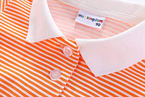 Image of Mud Kingdom Girls Short Sleeve Ruffle Pique Polo Uniform Top Stretch Lightweight