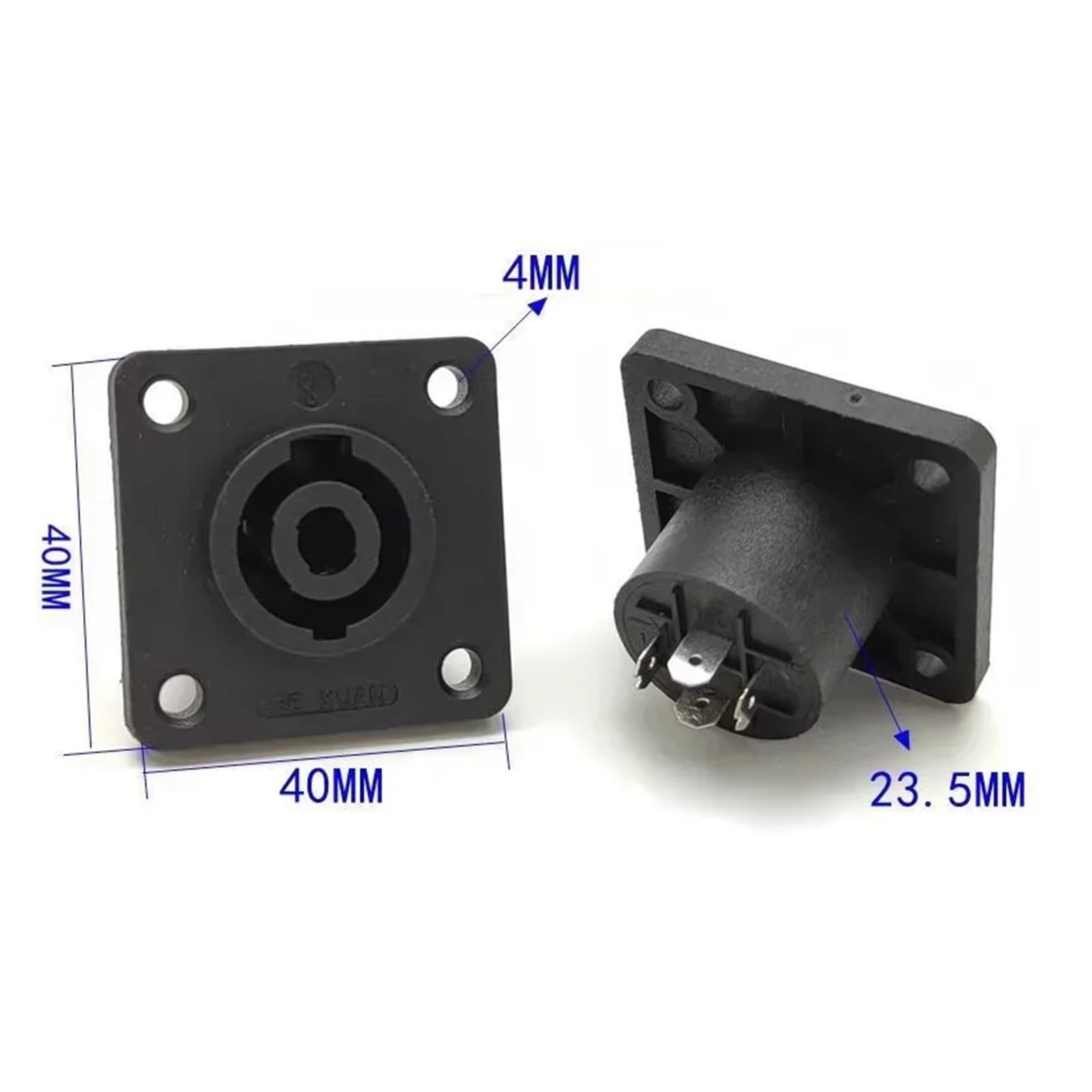 Konwerter wtyczek jack, Złącze audio 4-pinowe, wzmacniacz głośnikowy, konwerter z blokadą(8,5PCS)