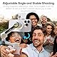 REYGEAK Gimbal Magnetic Adapter Base für Insta360 Flow 2 Pro,Aluminium Legierung Magnetic Adapter für Magsafe iPhone,Quick Release Mount mit Magnetring für Android Serie Smartphone