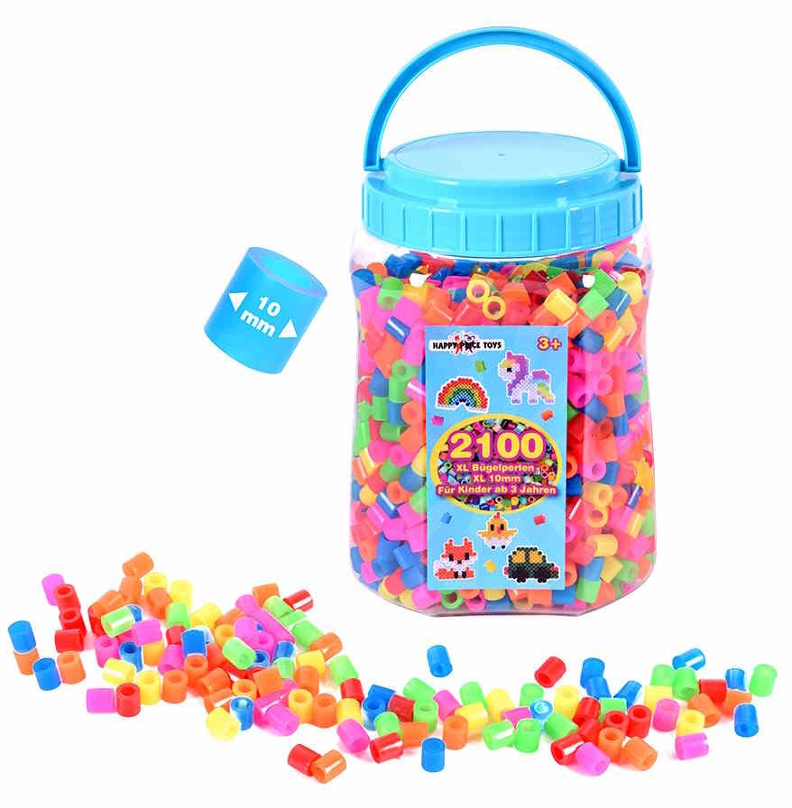 2100 Maxi XL 10mm Bügelperlen (Dose 2100 Neon)