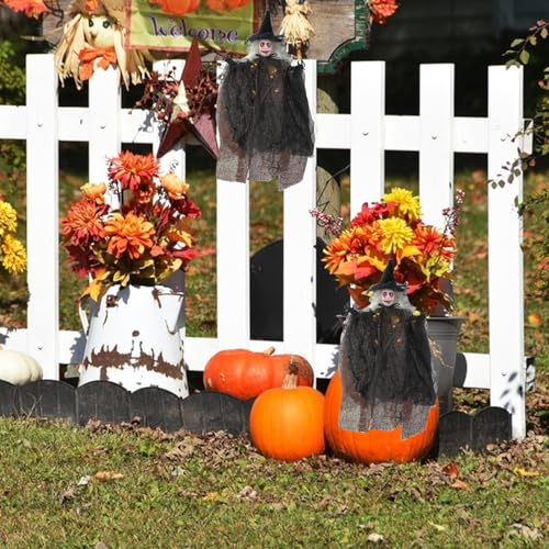 Sorcière d'Halloween lumineuse : l'accessoire suspendu idéal pour rompre la monotonie des fêtes - 3