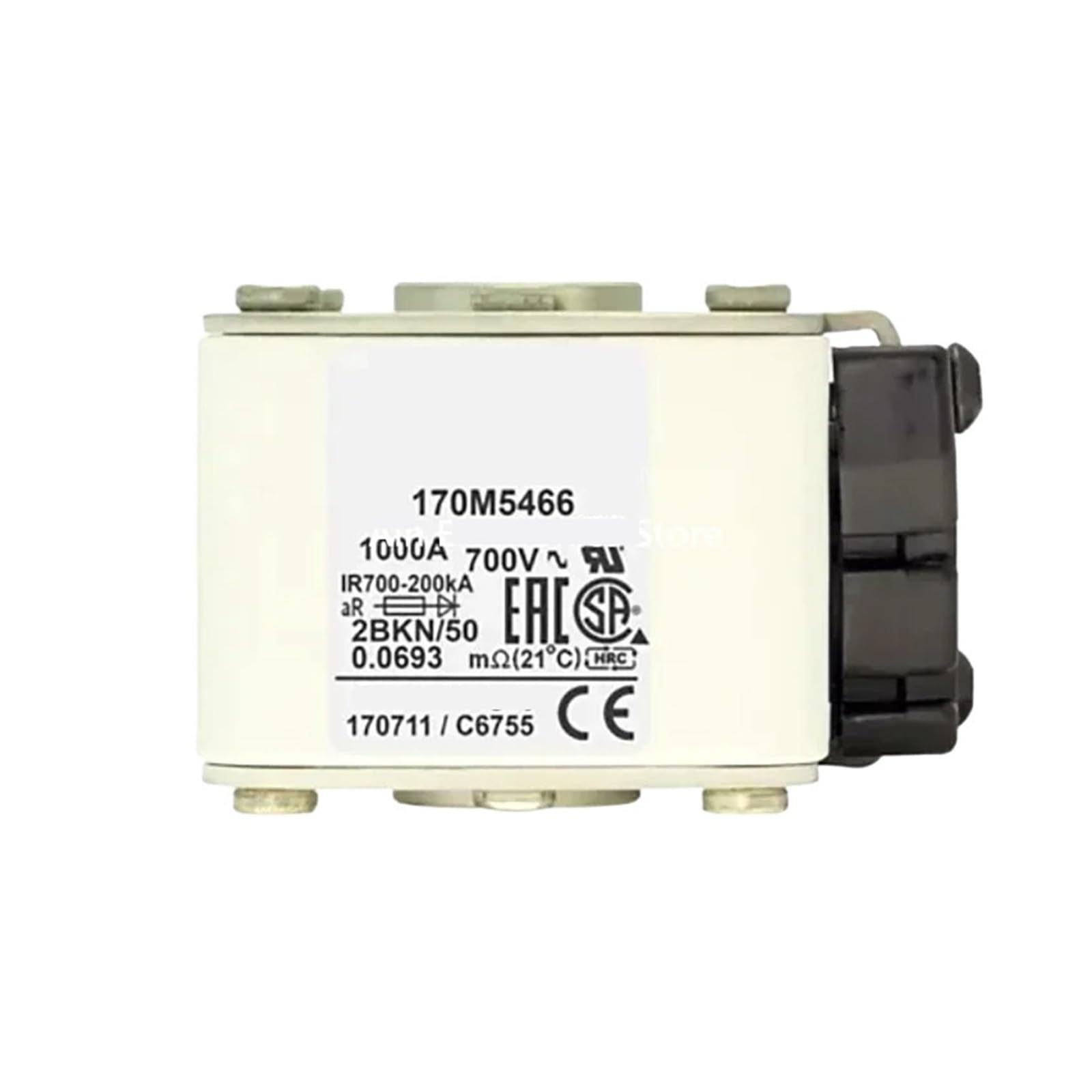 Fusible 170M5266 et série 170M5261 à 170M5267 pour protection industrielle