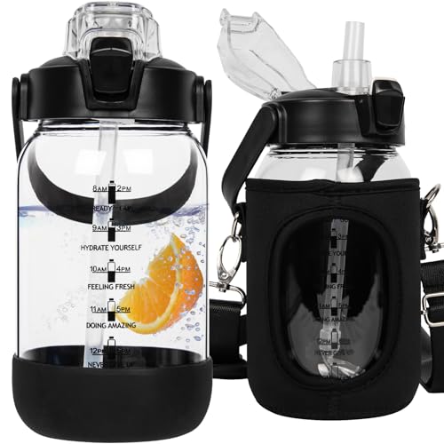 Botellas Cristal con Pajita Marca Seekua