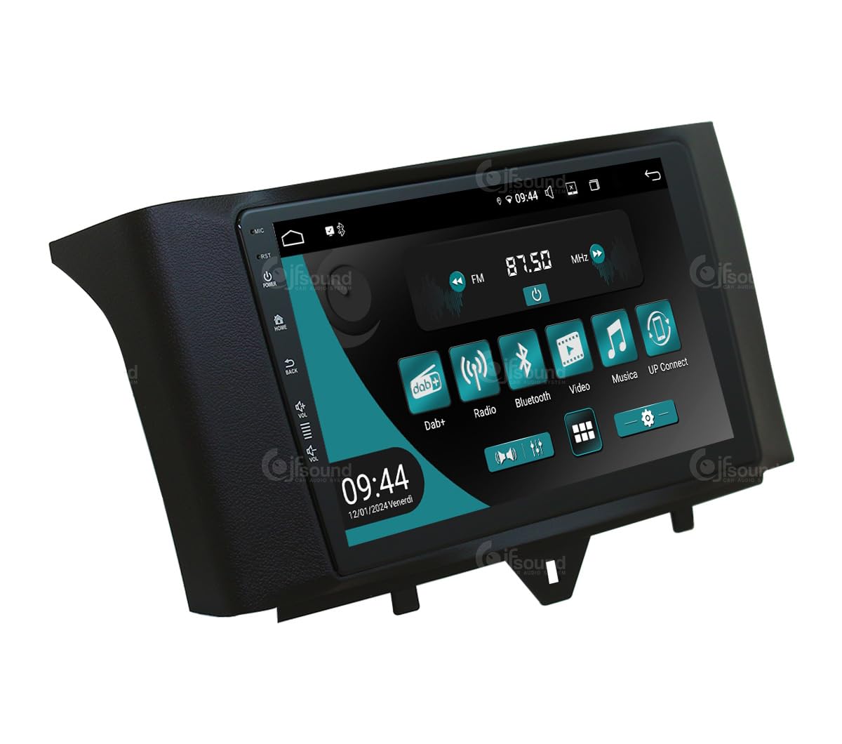Autoradio Android JF-039SO-UP compatibile con SMART FORTWO 451 2011-2015 | CarPlay e Android Auto | GPS | DAB+ |9 pollici HD | Prodotto in Italia