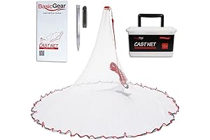 8 Foot Professional Grade Cast Net for Fishing