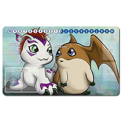 631026 - Trading Card Game Brettspiel TCG Playmat Tischmatte Spiele Größe 60 x 35 cm Mauspad Spielmatte für Digimon TCG CCG Cover