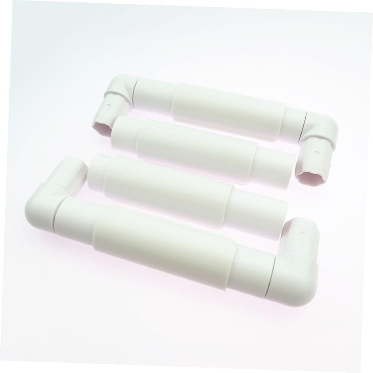 White Clip Embroidery Frame, 2 Sets Portable Plastic Square