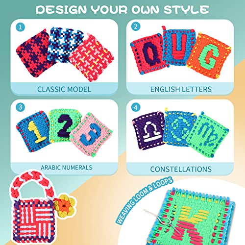 LECPOP-Weaving-Loom-Kit-Toys-for-Kids-Arts-Crafts-Potholder-Loops-with-Tool-Knitting-Loom-Set-for-Beginners-Christmas-Birthday-Gift-for-6-7-8-9-10-11-12-Year-Old LECPOP-Weaving-Loom-Kit-Toys-for-Kids-Arts-Crafts-Potholder-Loops-with-Tool-Knitting-Loom-Set-for-Beginners-Christmas-Birthday-Gift-for-6-7-8-9-10-11-12-Year-Old