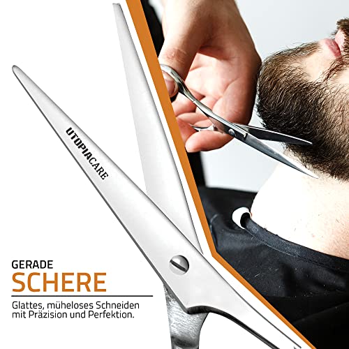 Utopia Care Edelstahl Friseurschere für Professionelle Salons Haarschneideschere -Prämie Schere Haare Schneiden mit Extra Scharfen und Präzisen Schnitten Haarschere für Männer, Frauen und Erwachsene