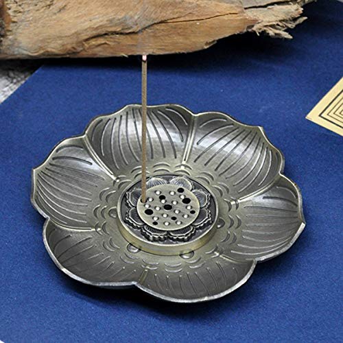 Brass Lotus Stick Incense Holder Cone Incense Burner Ash Catcher Home Fragrance Accessories