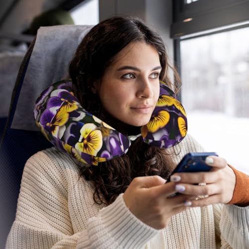 Almohada de viaje ergonómica de espuma viscoelástica miniatura 6