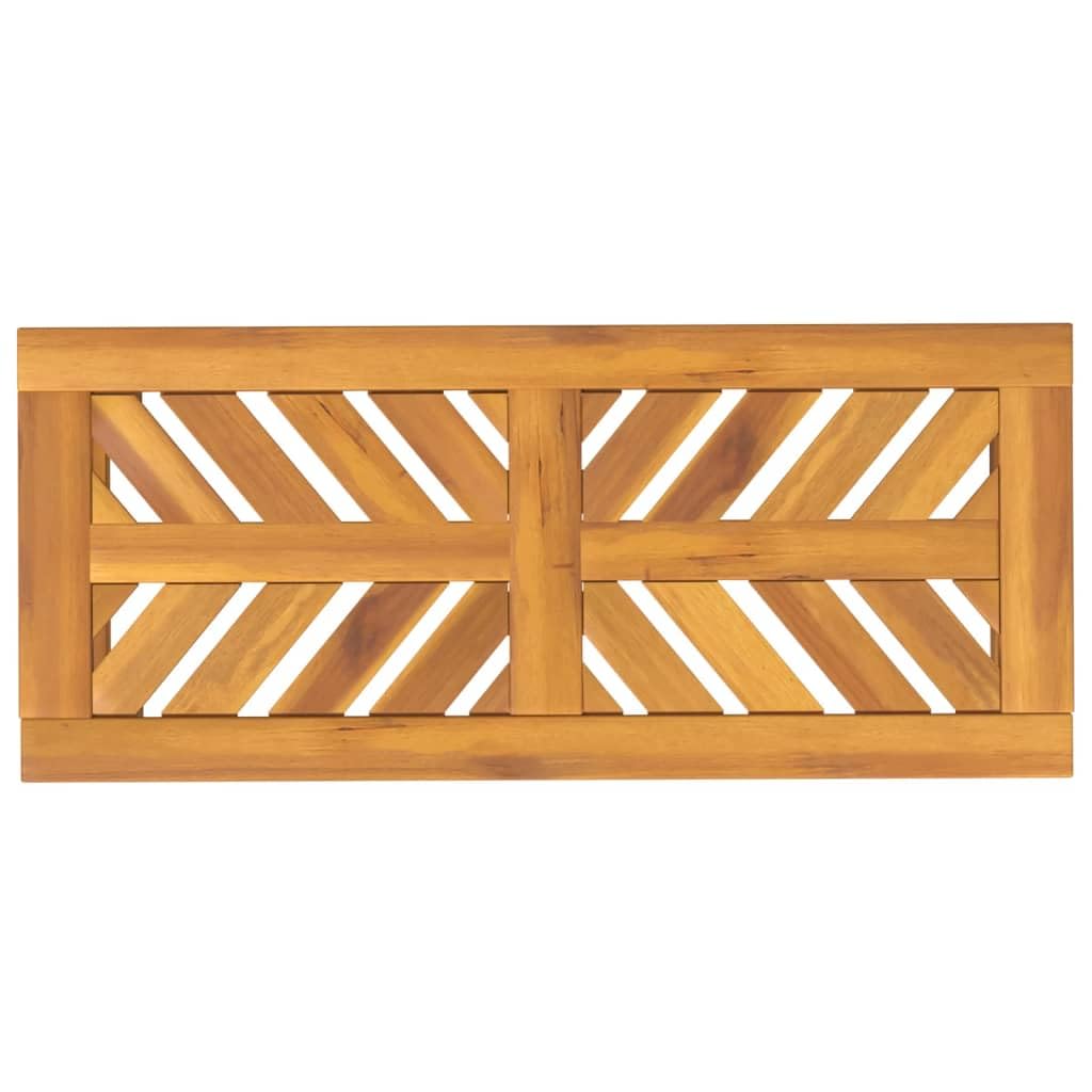 Banco de jardín 80 cm Acacia maciza para jardín y terraza