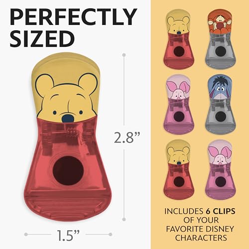 Image of Disney Winnie the Pooh Magnetic Chip Clips, Set of 6