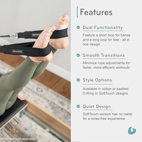 Balanced Body Double Loops, Foot and Hand Straps, Accessories for Pilates Equipment, Workout Equipment for Home Gym or Studio Use, 1 Pair - Image 5