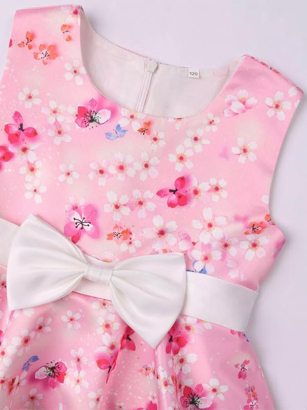 Image of Niren Enterprise Multipatteren Baby Girl's Knee Length Frocks with Digital Prints