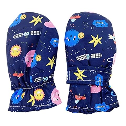 Warm And Velvet Mittens, Cartoon Pattern Gloves, Children's Ski Gloves 2-3 Years Old L Size Bike Glasses for Men Cycling Cover