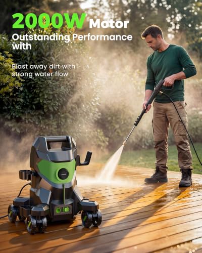 Image of Pressure Washer,2600 Max.PSI Power Washer with 35-ft GFCI Cord