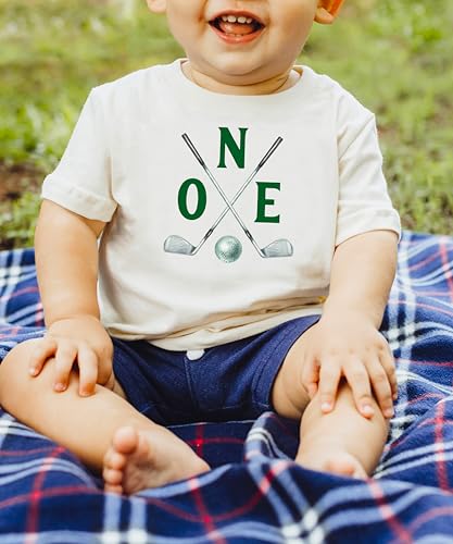 Olive Loves Apple Two Golf Sticks 2nd Birthday Shirts Golf Themed Kids Birthday Party Tee4