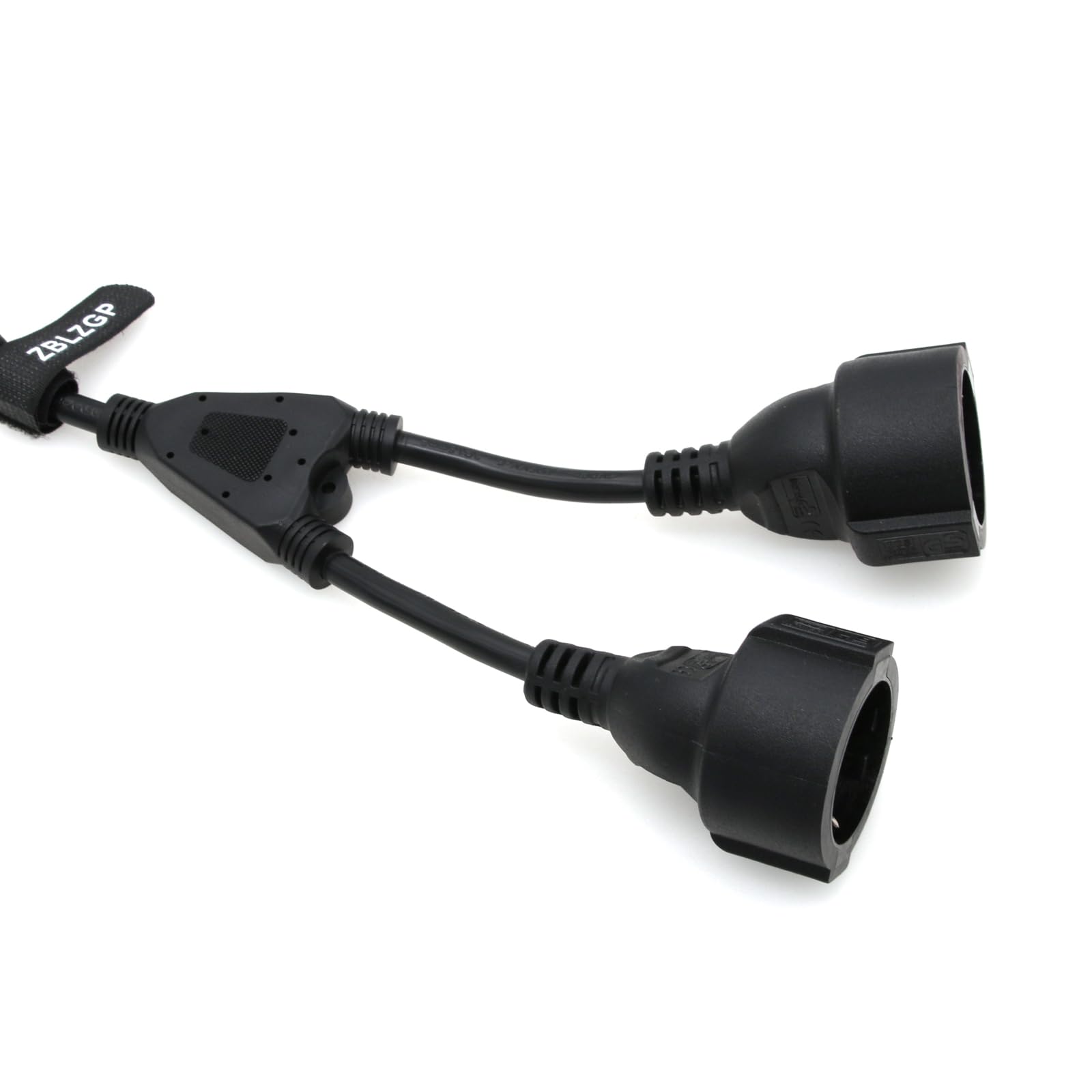 ZBLZGP UPS PDU Y splitter stroomkabel IEC 320 CEE 7/7 stekker naar 3X CEE 7/7 Europa Schuko bus adapterkabel voor UPS PDU stroomkabel (2-weg ZBLZGP UPS PDU Y splitter stroomkabel IEC 320 CEE 7/7 stekker naar 3X CEE 7/7 Europa Schuko bus adapterkabel voor UPS PDU stroomkabel (2-weg