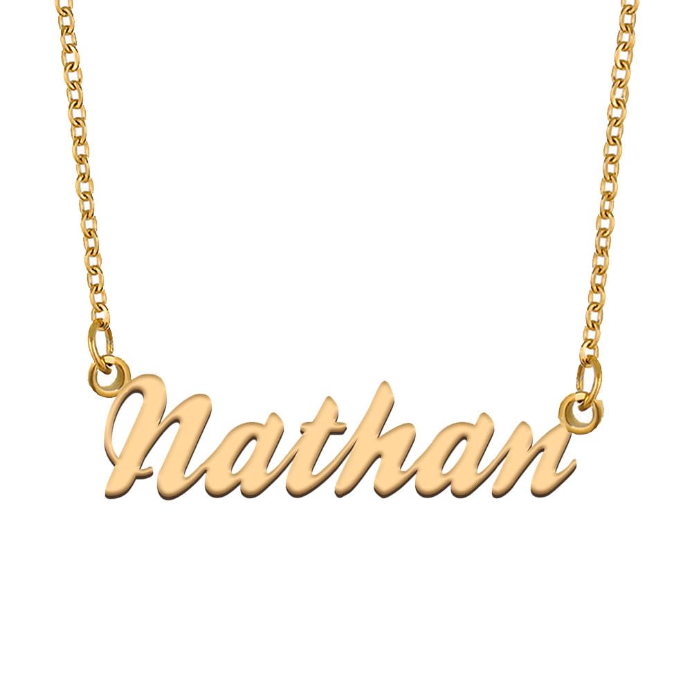 Name Necklaces for Women Dainty Choker Real Gold Plated Stainless Steel Personalized Jewelry