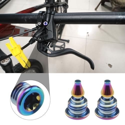 The Lord of the Tools 2Pcs Bicycle Bleed Screws for Lever Reservoir T25 Compatible with Magura EBT Bike Titanium Alloy Bolts Bicycle Fuel Tank Oil Filling Hole Screw Rainbow - Image 3