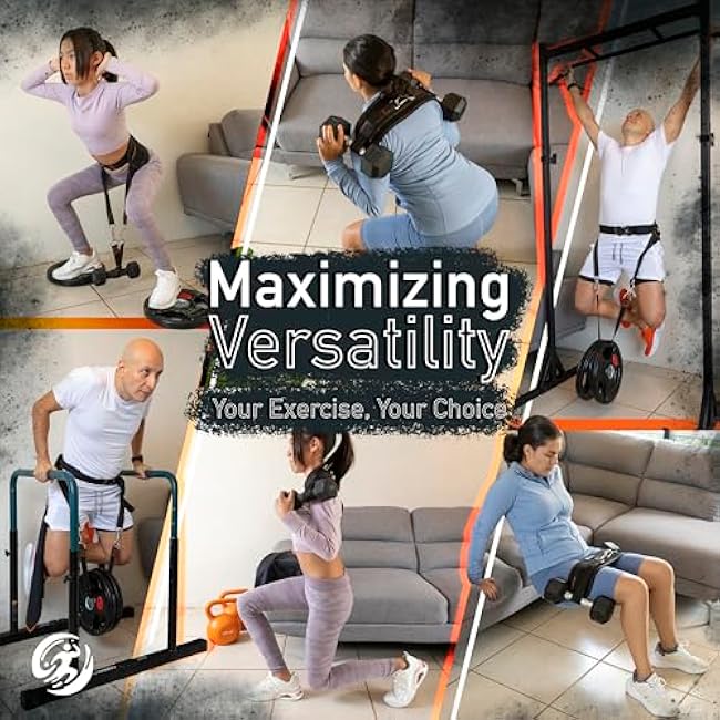 Hip Thrust Belt for Women & Men ¨C Heavy Duty Glute Workout Equipment for Dumbbell, Kettlebell & Plates Up to 300 lbs ¨C Weighted Dip Belt ¨C Hip Thrust Band for Home & Gym