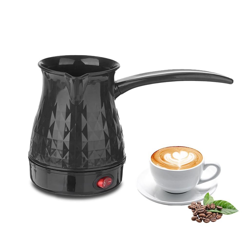 Kavolet Turks elektrisch koffiezetapparaat met 250 ml koffiepot, espressomachine voor 1 kop, 600 W verwarming, 5 minuten bereiding, druppelbescherming