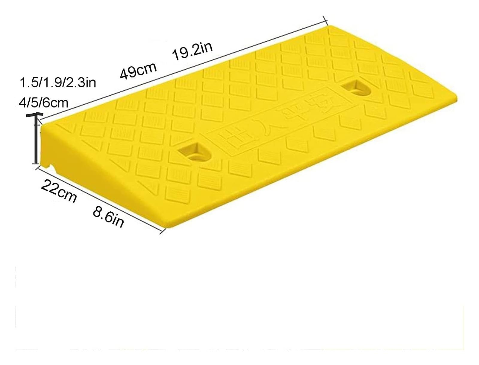 Umbral de goma for rampa, rampa móvil, rampa de umbral, rampa for silla de ruedas, rampa de umbral resistente, rampas antideslizantes for puertas interiores o exteriores, rampas for discapacitados (ne