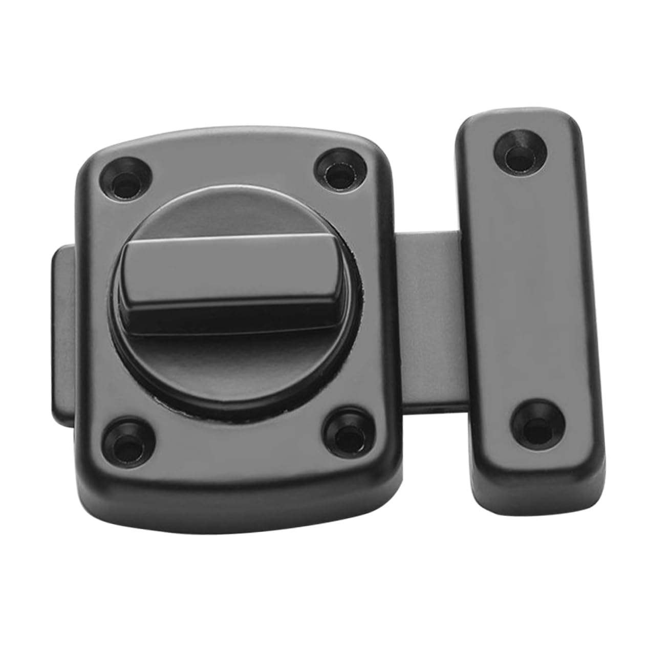 DOITOOL 4 Pezzi serratura a catenaccio serrature porte interne door lock chiusura della porta scorrevole del fienile serratura della porta chiusura delle porte per camere da letto Black
