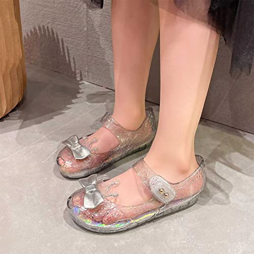 1 Year Old Girl Shoes Girls Shoes Crown Flash Diamond Crystal Soft Sole Non Slip Sandals Jelly Kids Casual Slip Shoes3