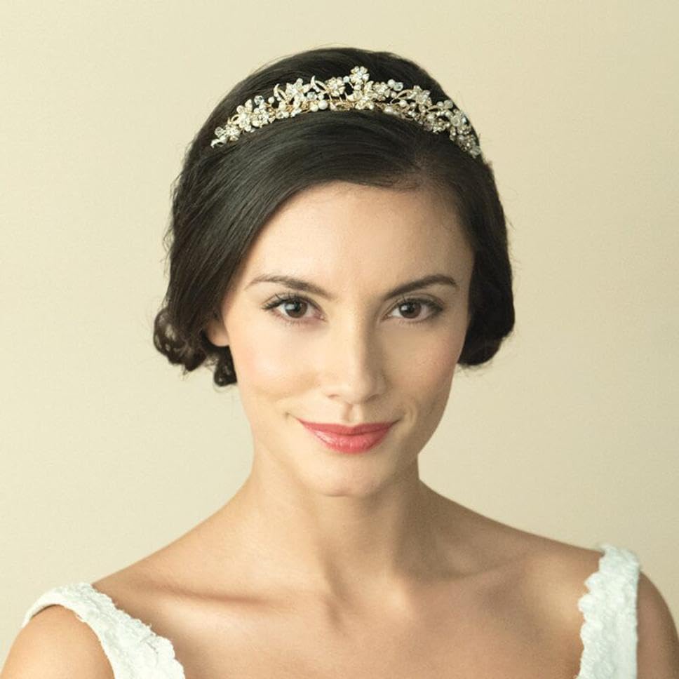 Rubela Tiara Diamond Studded Bridal Wedding Hair Clip Accessories/Hair Pins/Hair band (B0CQRLXXGN) Amazon Price History, Amazon Price Tracker