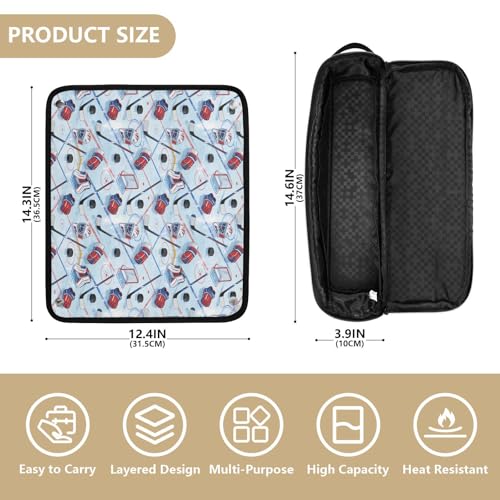 Organizador 2 en 1 para herramientas de cabello con almohadilla resistente al calor, estuche de viaje de doble capa para planchas, rizadores y secadores miniatura 4