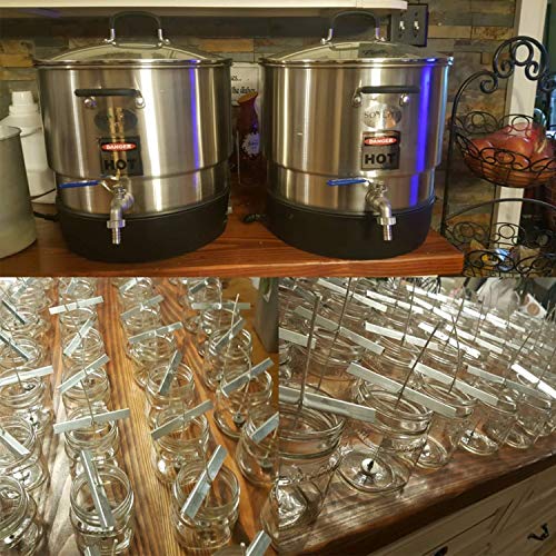 Candle Wick Holders Metal Candle Wick Centering Device Wick Bar for Candle Making -Pack of 24 Pcs- Milivixay Retail Packaging