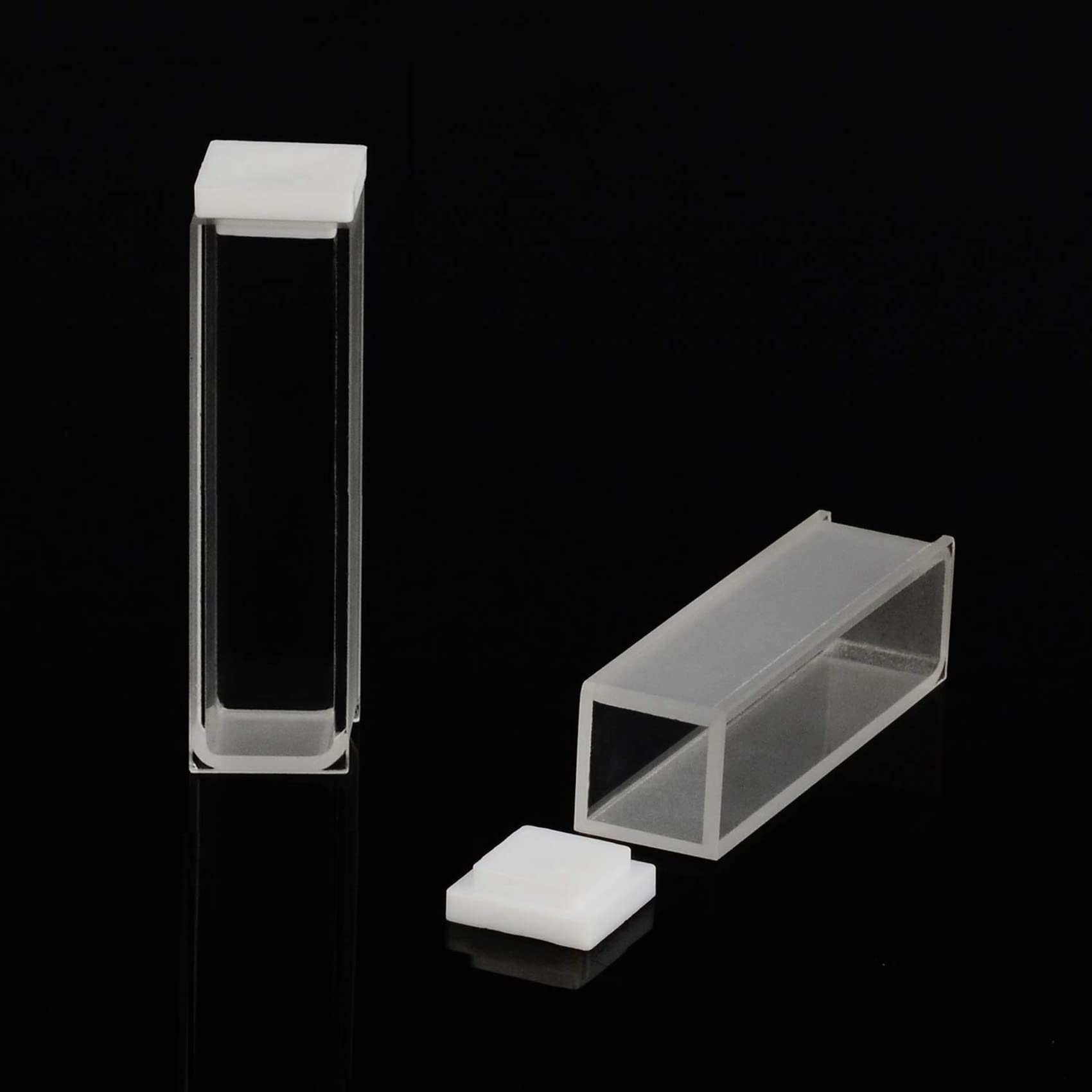 Quarz Küvette, Spektralphotometer Küvetten 10 mm Pfad Länge, 45 mm Höhe, 3,5 Ml Kapazität - 20 Stücke